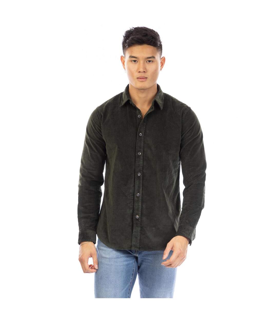 Chemise Manches Longues Daker Homme Marron Foncé Peter Werth-2