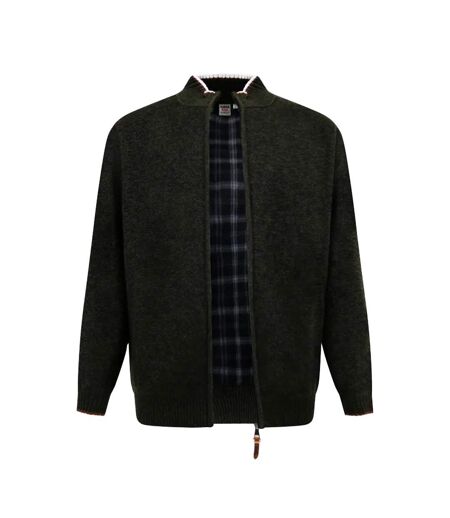 D555 Veste Unie Col Montant Cesar Homme Marron Kaki Noir Chiné Duke
