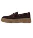 Womens/ladies Torhill Leather Moc Toe Platform Boat Shoes Dark Brown Clarks-3