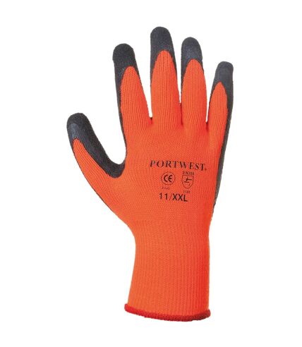 Portwest Thermal Grip Gloves (A140) / Workwear / Safetywear (Orange) (XXL)