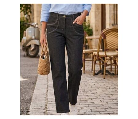 MAYFLOWER SE1111J - Pantalon extensible bleu denim : l'équilibre parfait entre confort et style