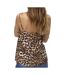 Débardeur léopard noir/marron femme vero moda eassy - l-2