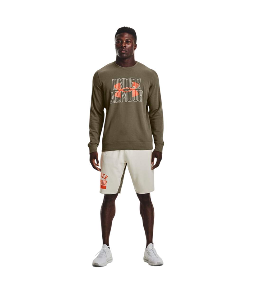 Sweat Rival Terry Homme Vert Under Armour-4