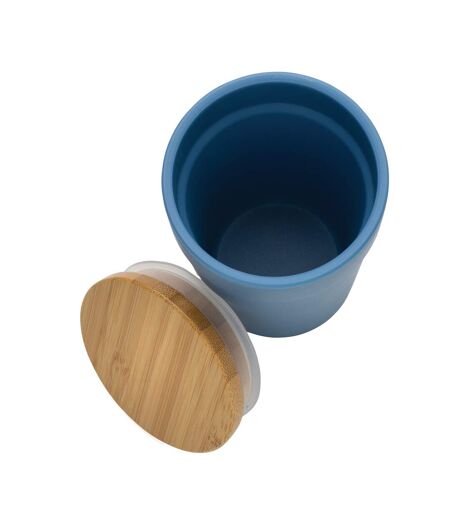 Bamboo recycled 300ml travel mug one size blue XD Collection