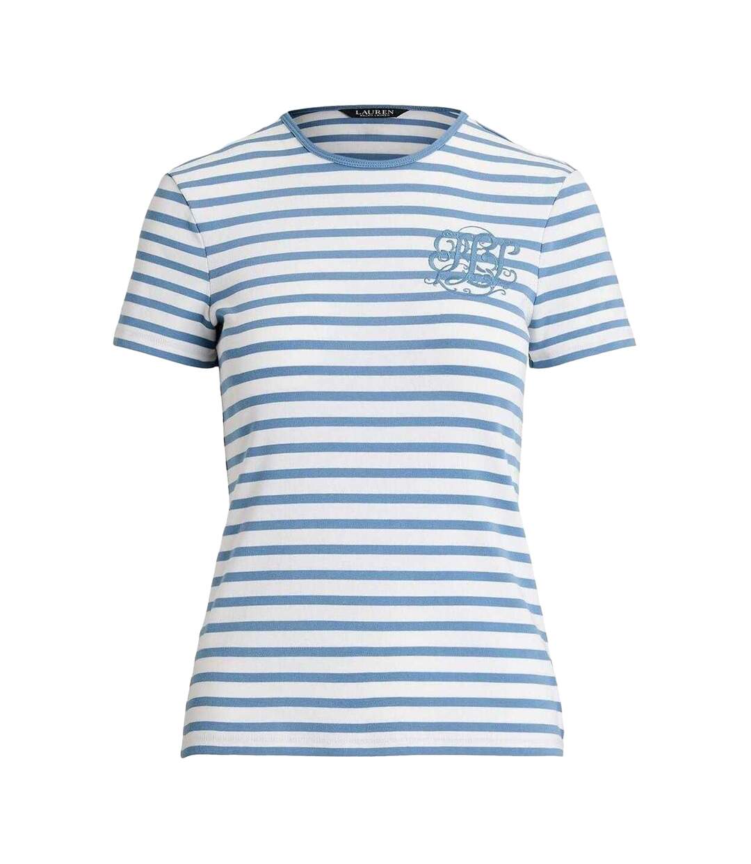 T-shirt Motif/style À Rayures Femme Blanc Azur Ralph Lauren-2