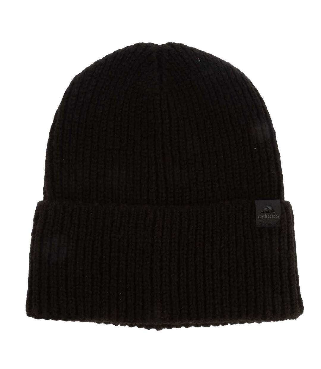 Mens Turned Up Cuff Beanie Black Adidas-1
