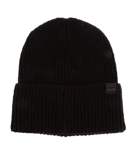 Mens Turned Up Cuff Beanie Black Adidas