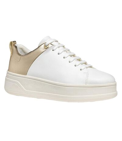 Baskets d spherica ecub femme blanc / doré clair Geox
