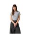 Womens/ladies Essential Sporty Striped Crop Top Cloud Dancer Levis-4