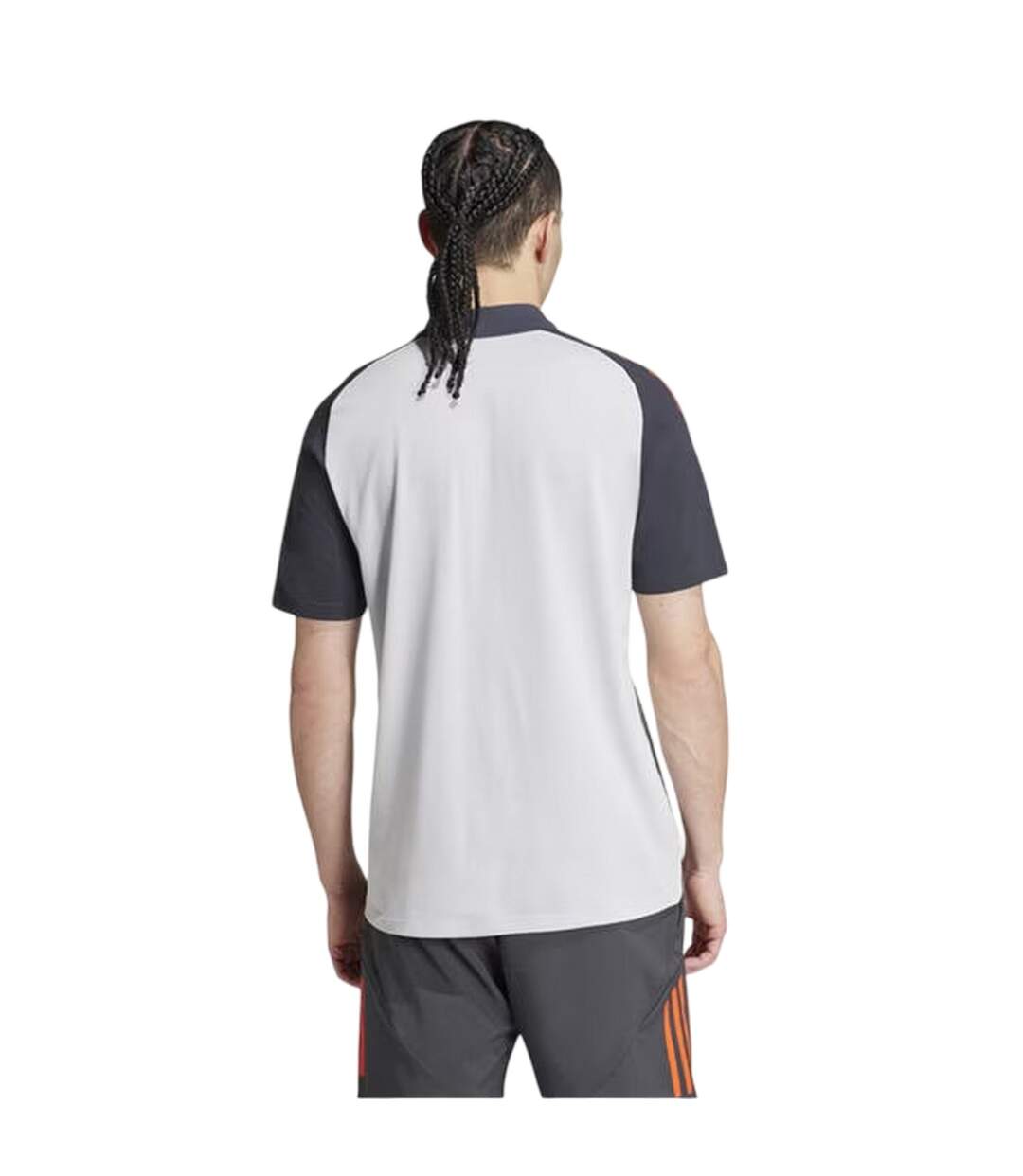 Polo Motif/style Sl Benfica 2024/2025 Homme Gris Uni Rouge Adidas-3