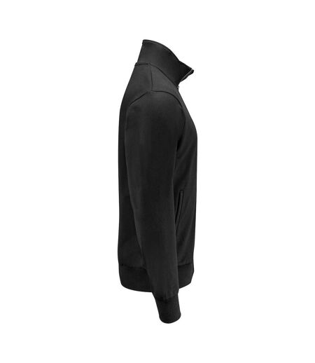 Mens Plain Full Zip Sweatshirt Black Projob