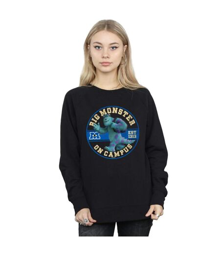 Disney Sweat Womens/Ladies Monsters University Monster On Campus (Noir) - UTBI29584
