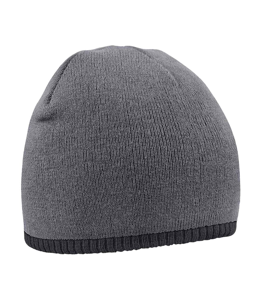 Bonnet Gris Noir Beechfield-1