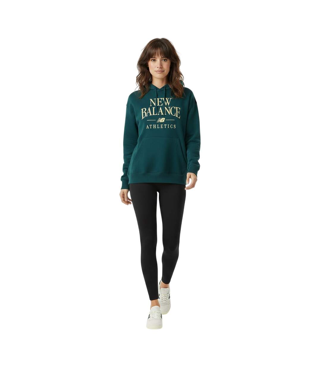 Womens/ladies Trackside Hoodie Navy New Balance-4