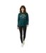 Womens/ladies Trackside Hoodie Navy New Balance-4