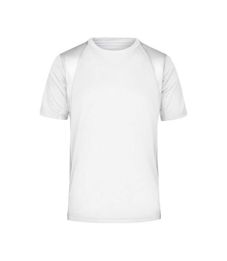 T-shirt Course À Pied Homme Blanc James And Nicholson