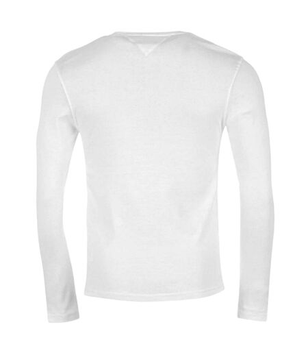 Mens Original Long-sleeved T-shirt White Tommy Jeans