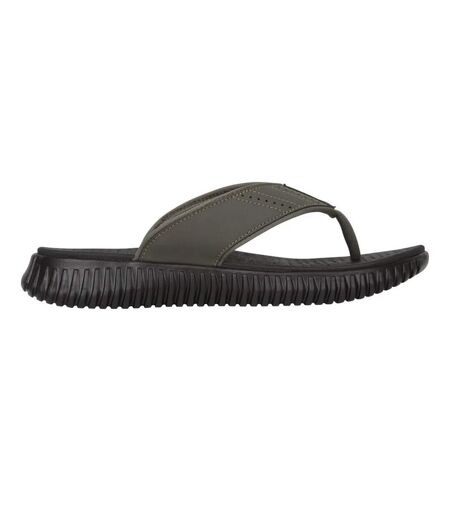 Mens Rest Comfort Flip Flops Khaki Green Mountain Warehouse