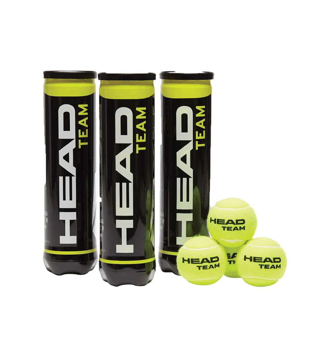 Pack of 12  Team tennis balls  one size green Head-3