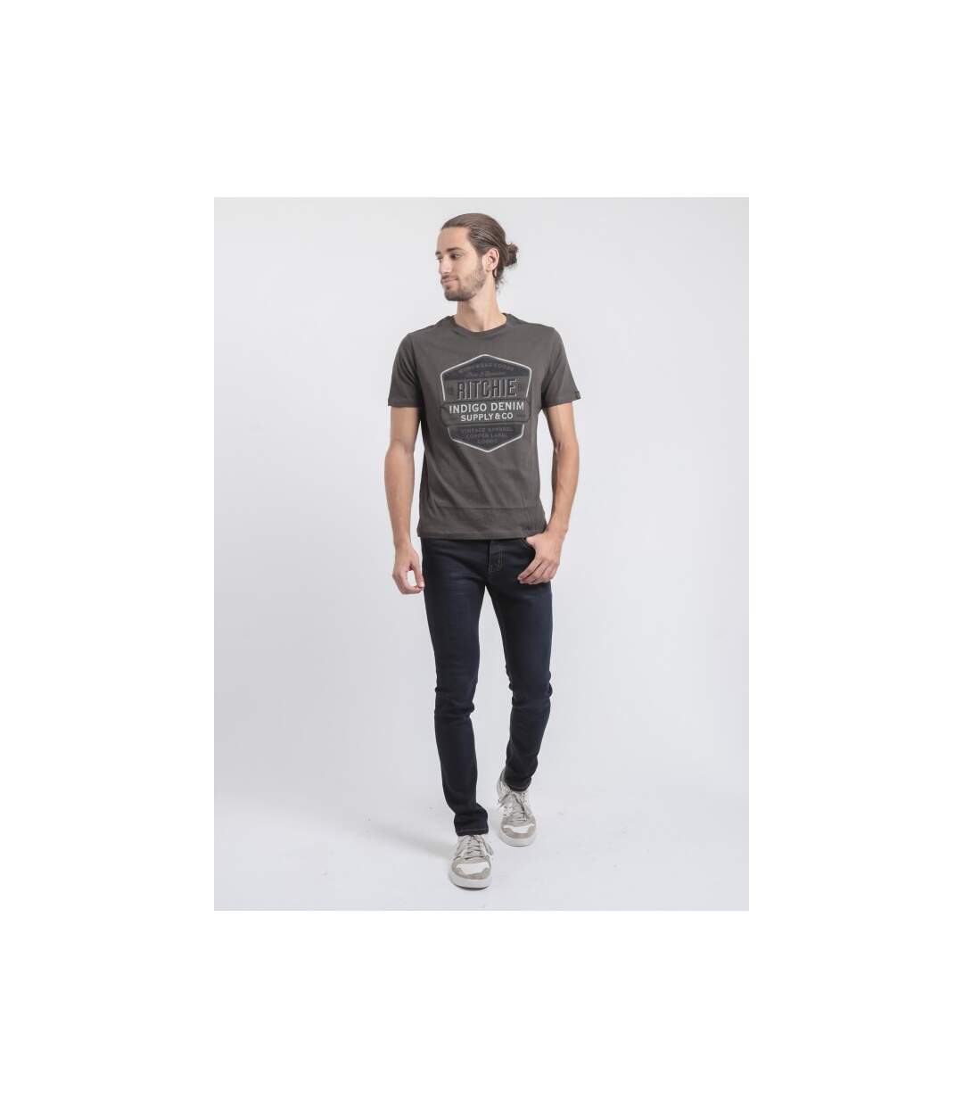 T-shirt col rond pur coton JAGNY-4