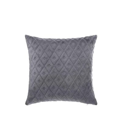 Coussin Déhoussable Losange 3D 40x40cm Gris