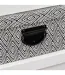 Lot de 4 Boîtes de Rangement Effet Relief 39cm Blanc-4