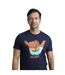 Mens hang loose graphic t-shirt dark blue Weird Fish-3