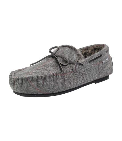 Mens Moccasin Slippers with Memory Foam