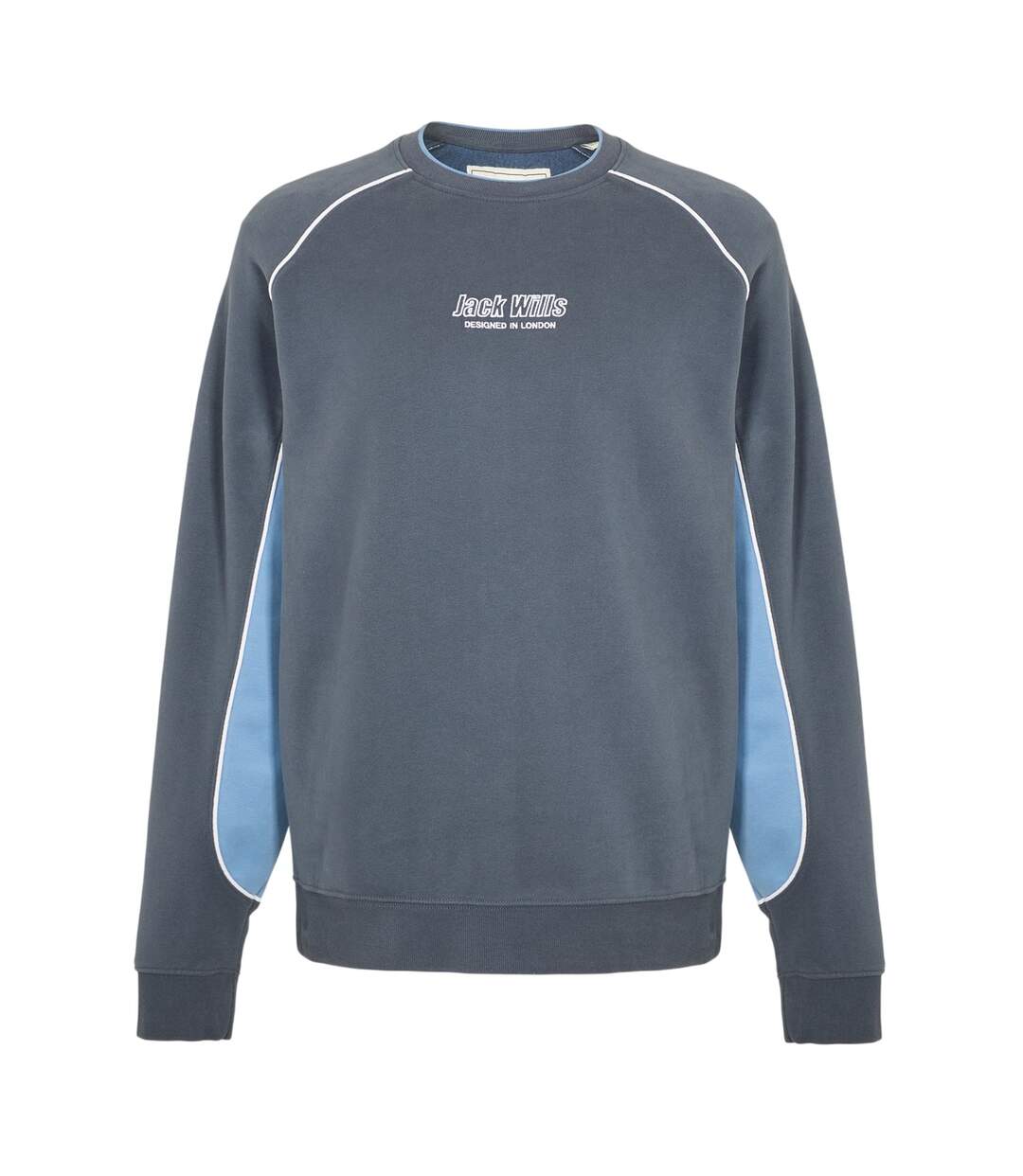 Pull Motif/style Détail Rayé Homme Bleu Nuit Jack Wills-2
