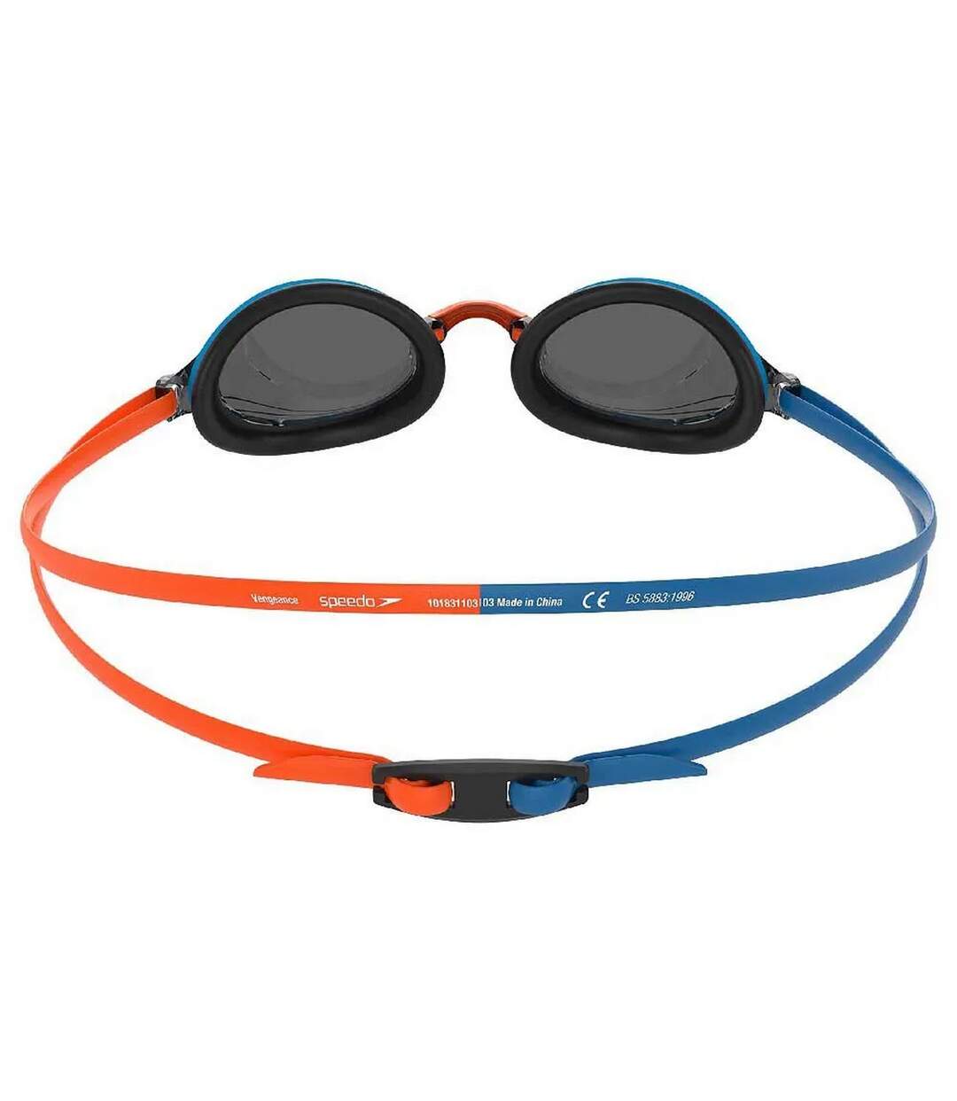 Lunettes De Natation Vengeance Orange Bleu Piscine Fumée Speedo-2