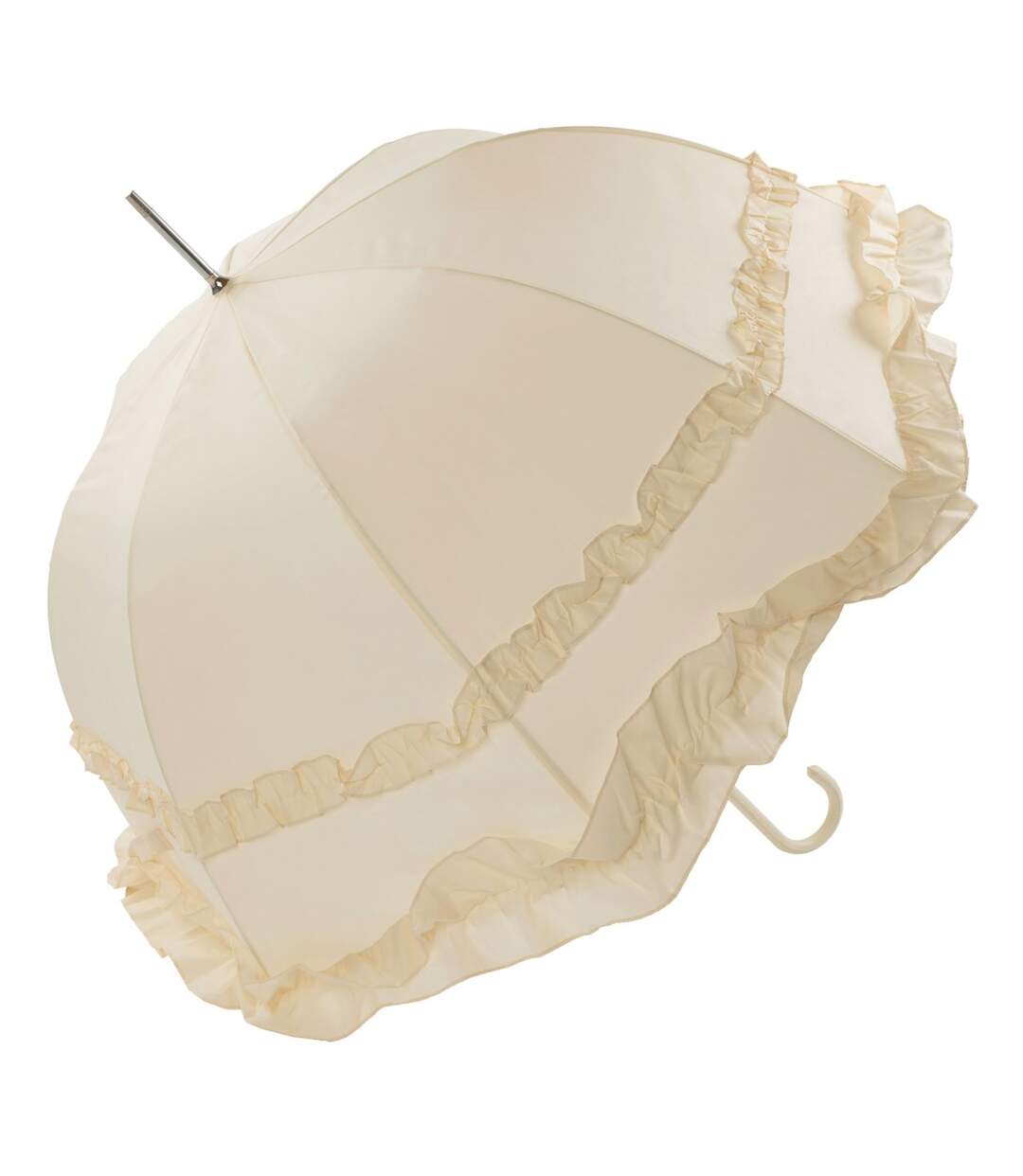 Parapluie de mariage à volants pour femme taille unique blanc cassé X-Brella-1