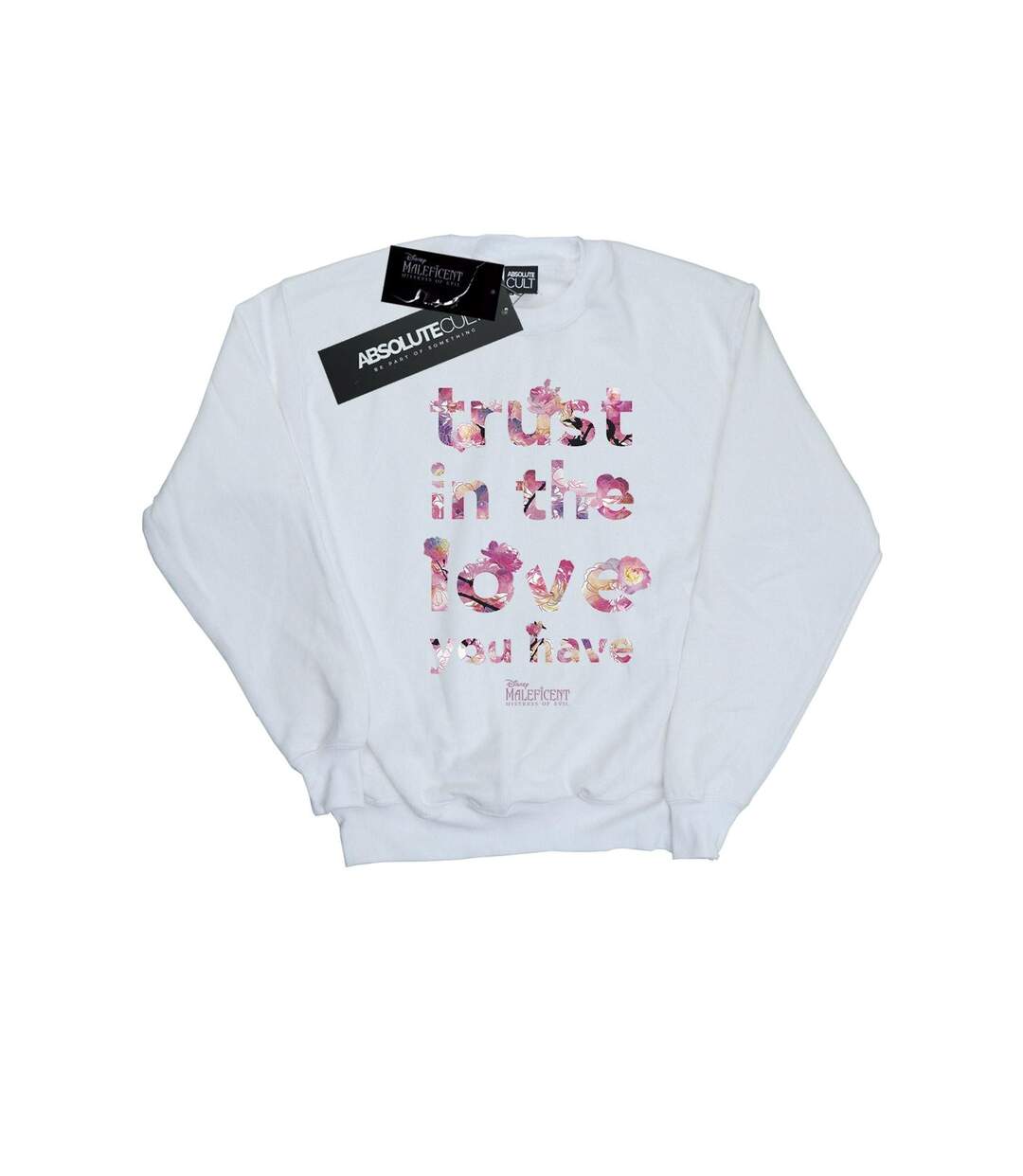 Disney Sweatshirt Femmes/Dames Maleficent Mistress Of Evil Trust In The Love (Blanc) - UTBI26440-1
