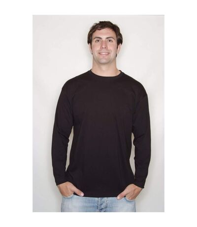Fruit of the Loom Mens R Long-Sleeved T-Shirt (Black) - UTBC4738