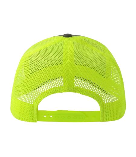 Casquette Trucker Motif/style 6 Panneaux Sonic-s Adulte Gris Foncé Jaune Fluo Atlantis Headwear