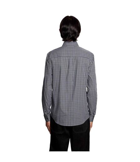 Mens Micro Checked Woven Shirt Dark Navy Lyle & Scott