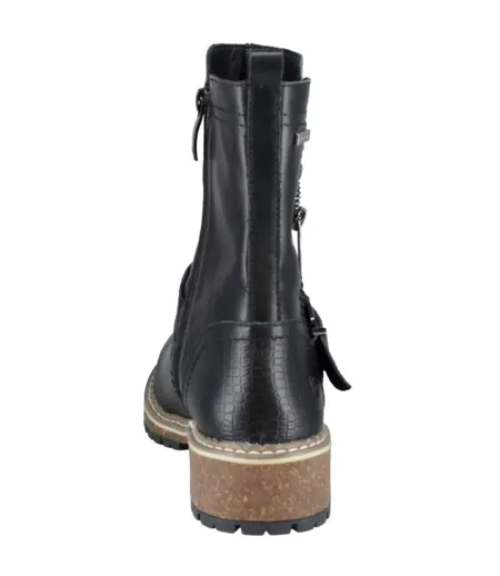Womens/ladies Waylynn 16 Leather Calf Boots Black Josef Seibel