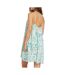 Robe à fleurs turquoise femme billabong sun spell mini-2