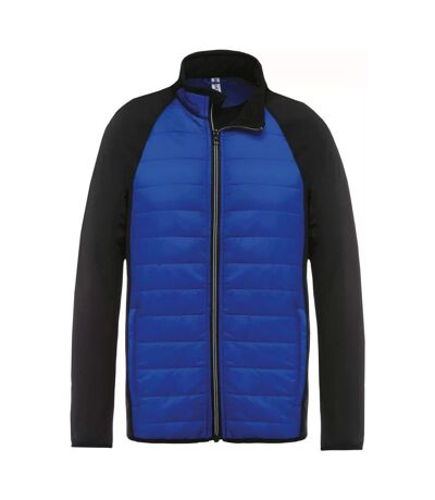 Proact Mens Dual Material Sports Padded Jacket (Dark Royal Blue/Black) - UTPC6869