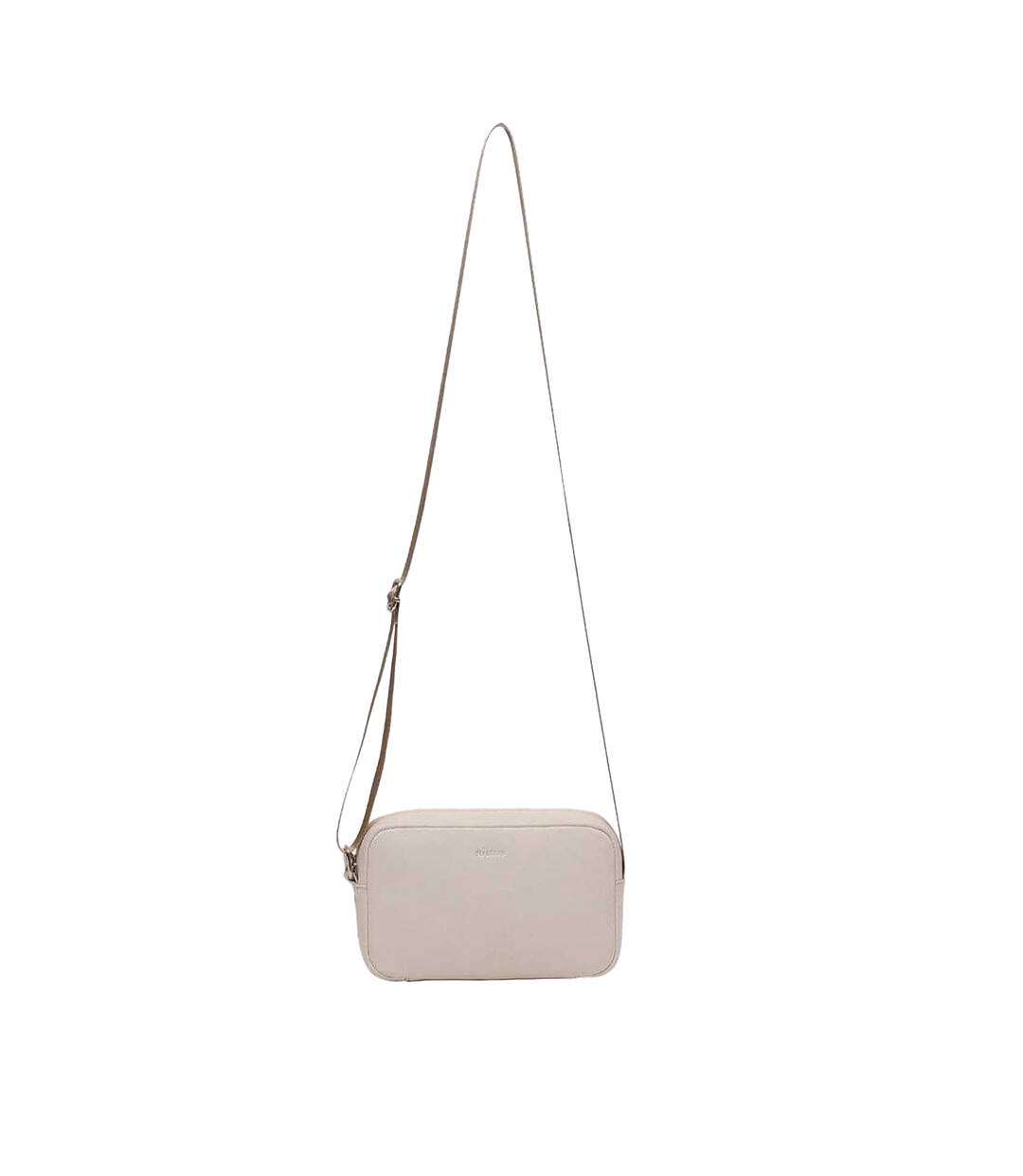 Logo Leather Crossbody Bag One Size Chalk Firetrap-1