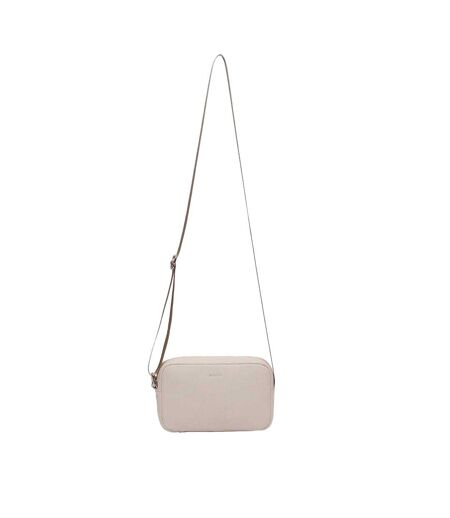 Logo Leather Crossbody Bag One Size Chalk Firetrap