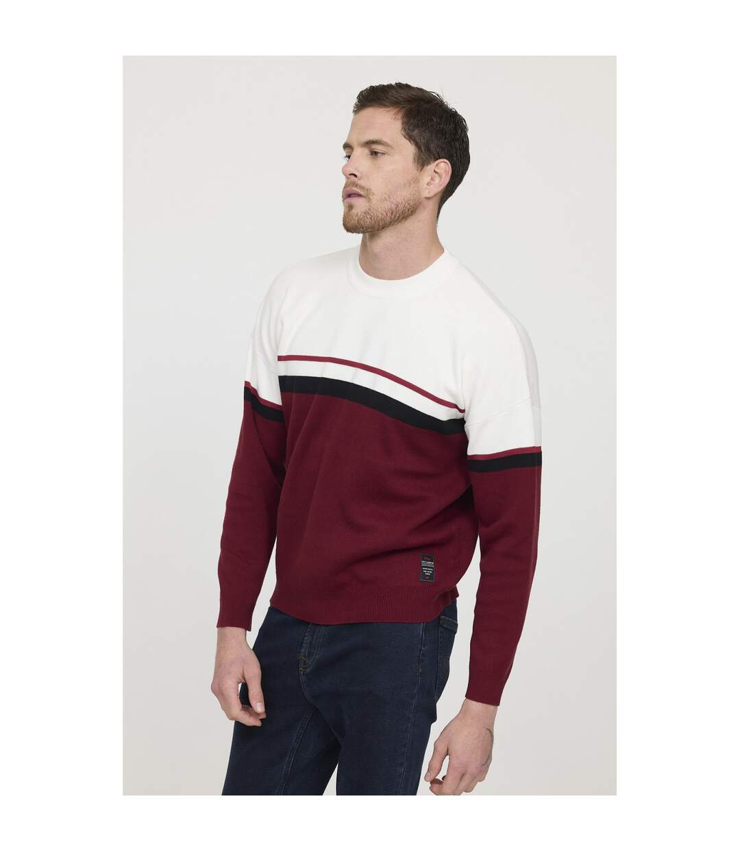Pull manches longues coton loose CARAN-3