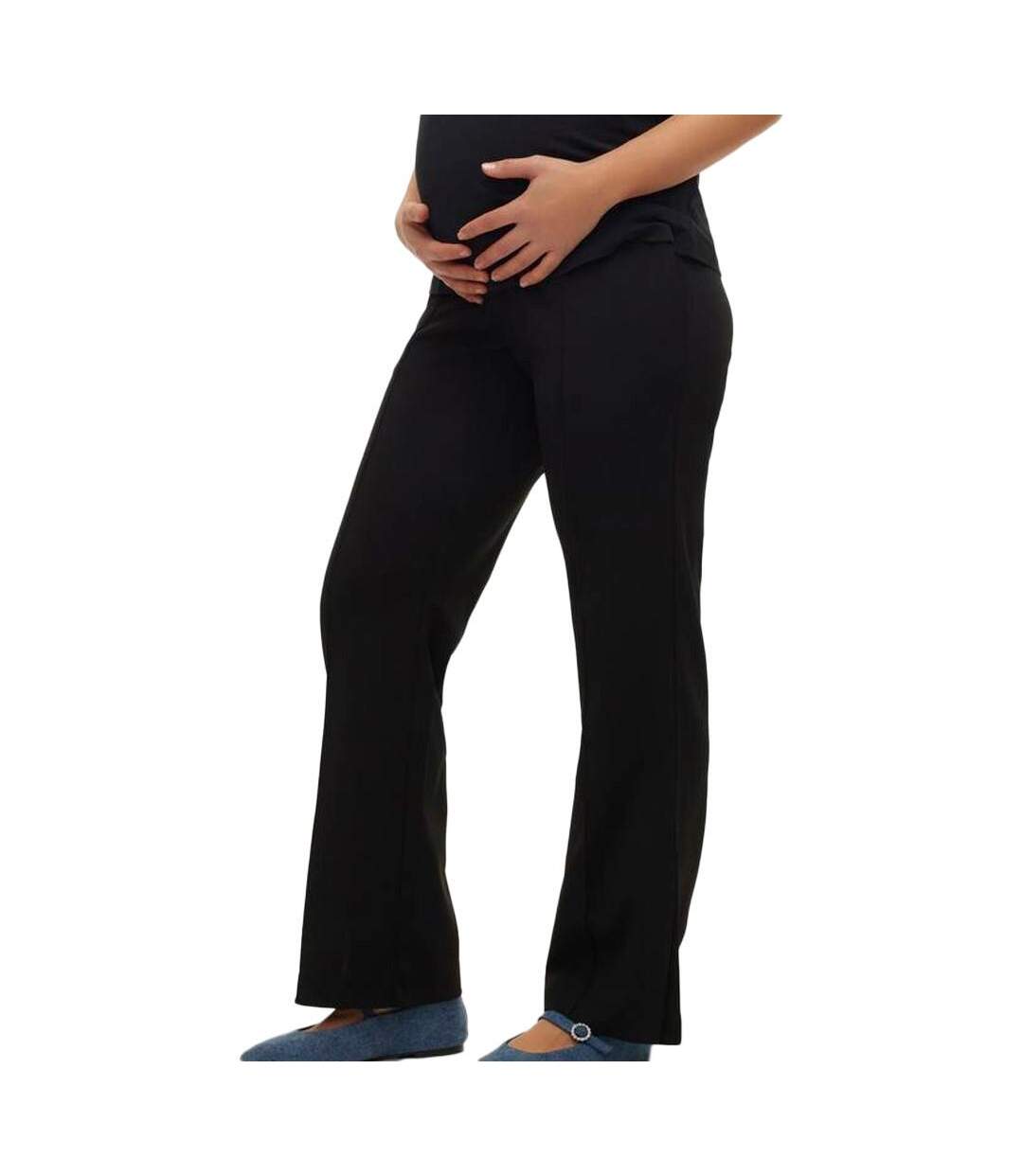 Pantalon Noir Femme Mamalicious Laila - L