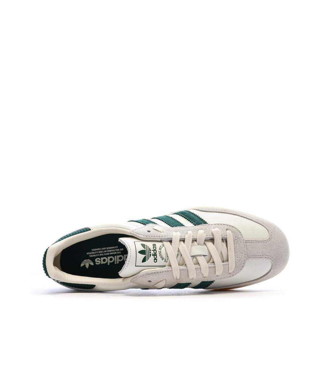 Adidas samba blanc/vert foncé femme og-4