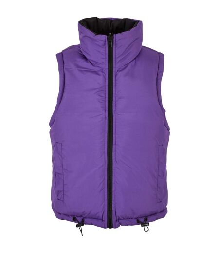 Doudoune Sans Manches Femme Noir Violet Urban Classics