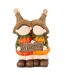 Statuette Couple Enfant Welcome 34cm Orange-1