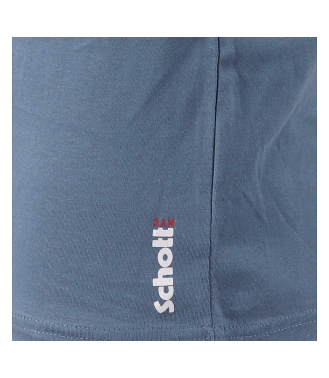 T-shirt Bleu Homme Schott Lloyd-3