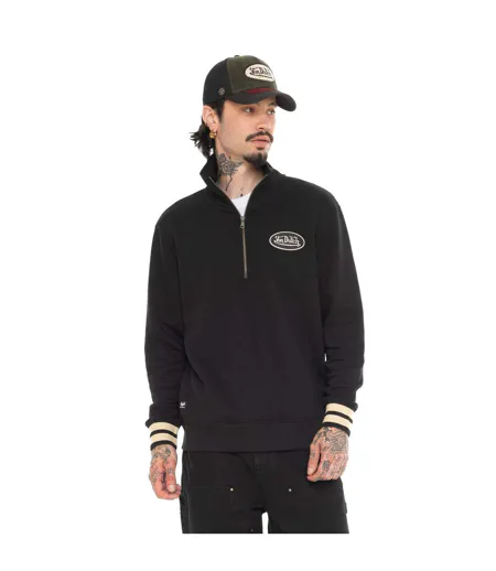 Sweat col montant en molleton avec écusson Alec Vondutch