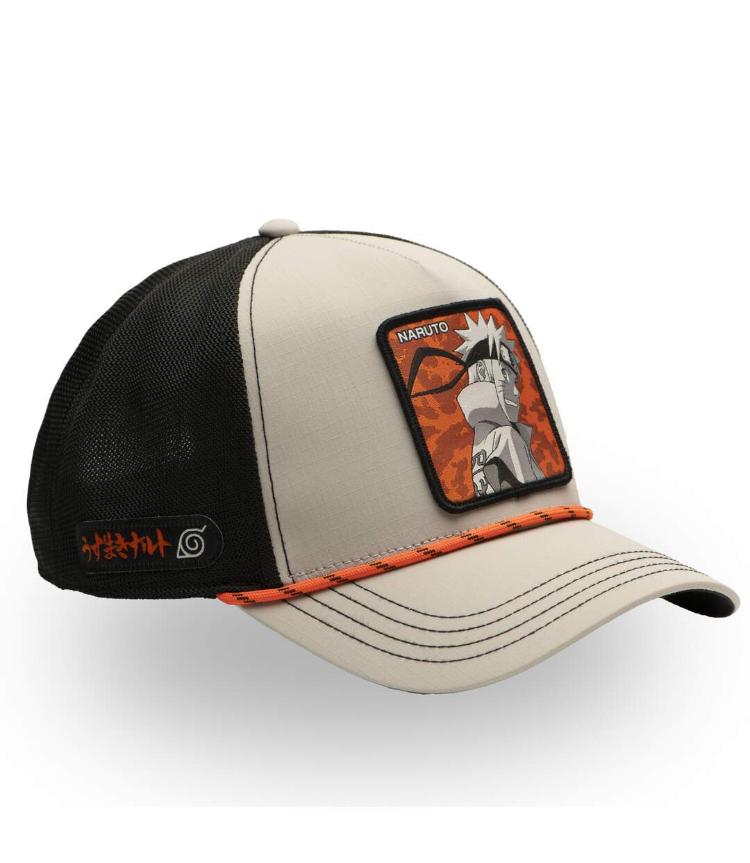 Casquette trucker premium filet effet bambou Naruto Shippuden Hokage Capslab-5