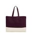 Tote Bag Motif/style Contrasté Earthaware Taille Unique Pourpre Naturel Westford Mill-2