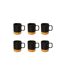 Lot de 6 Mugs Ronds Modern Wood 43cl Noir-1